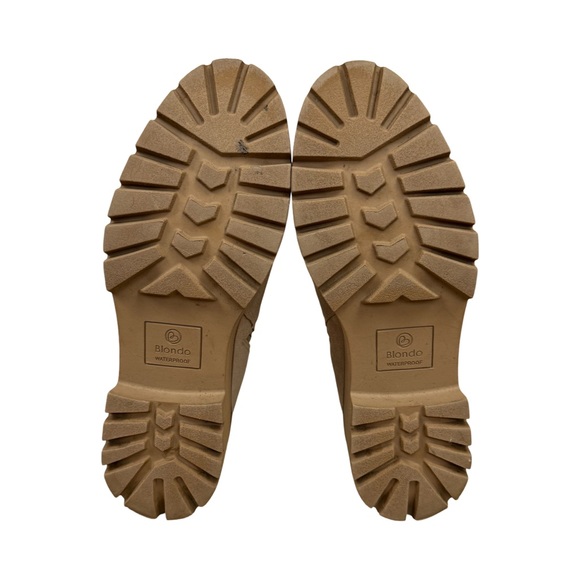 Blondo Suede Beige Dagger Waterproof 
Bootie USA Women's Tan Suede Ankle Boots - Picture 7 of 10